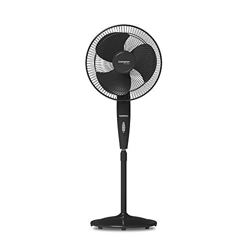 Crompton HighSpeed Torpedo 400 mm Pedestal Fan (Black)