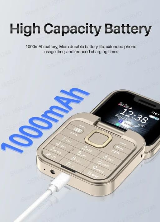 NEXATECH New I16 PRO Cell FLIP Phone 2G KEYPAD GSM1.77MOBILE FOLD Phone 2 SIM Unlocked