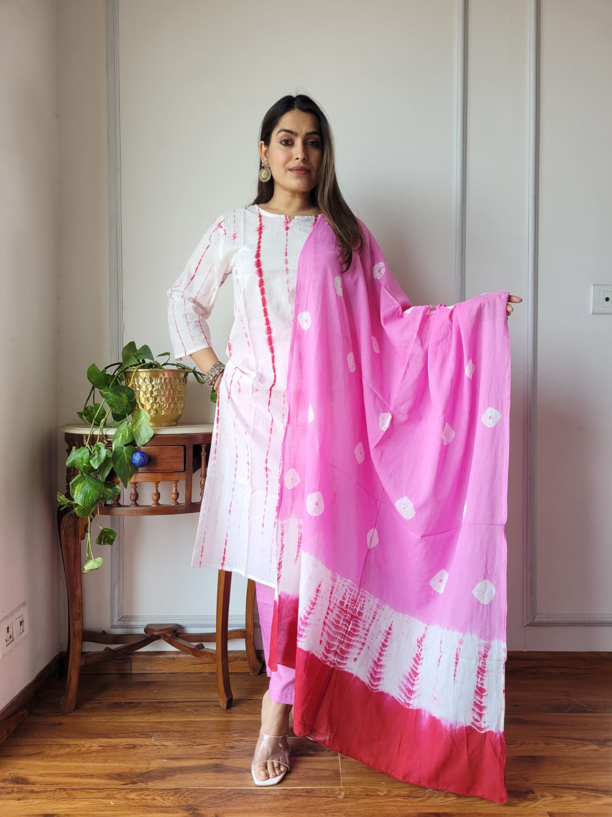 Pure Cotton Kurti Pant With Dupatta