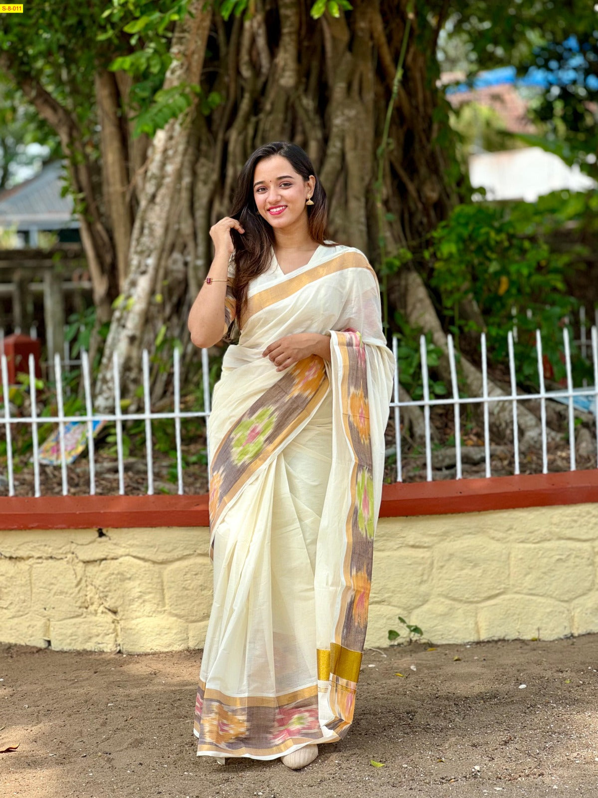 Pochampally kerala cotton saree