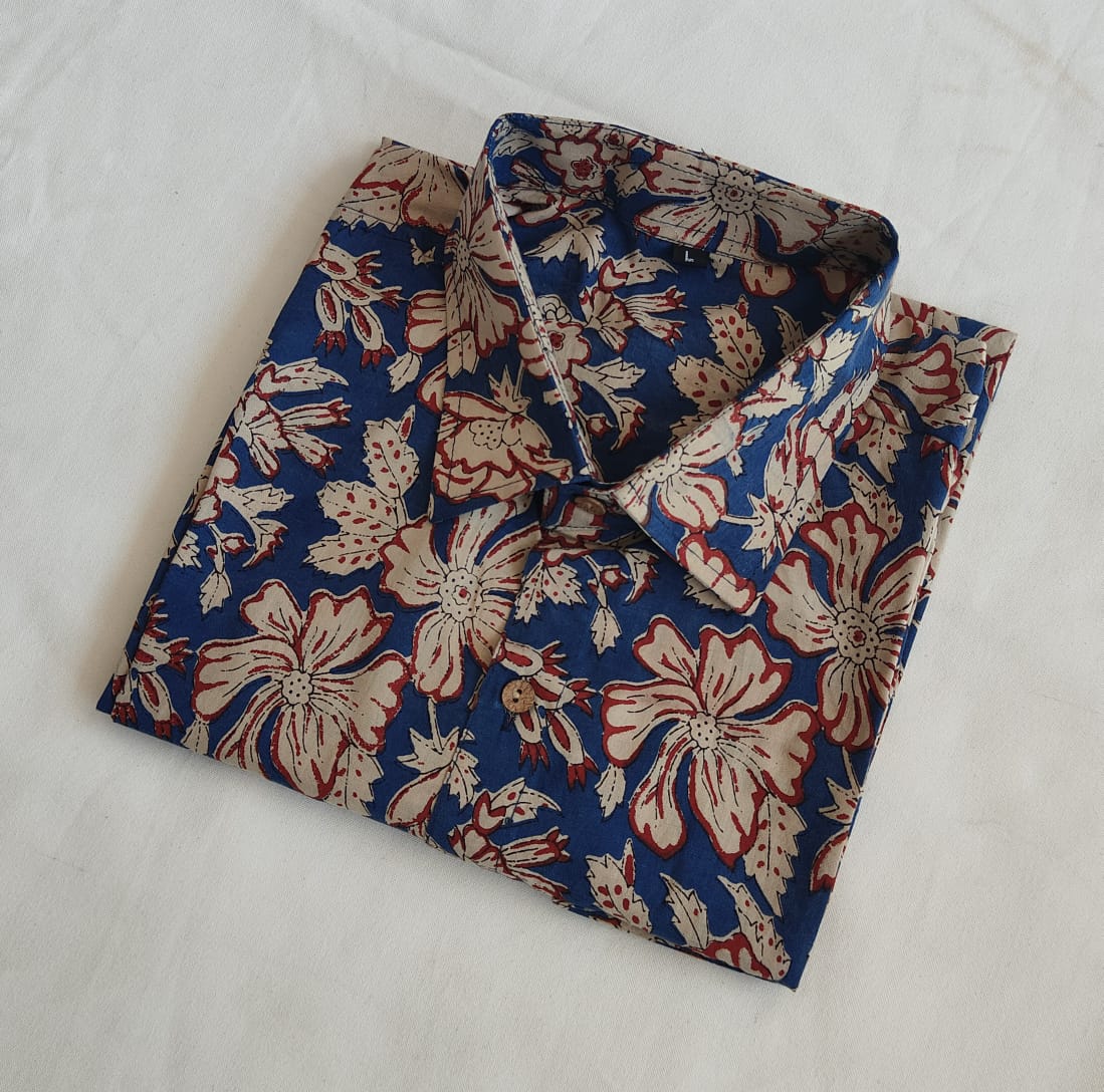Pure Cotton Men's Half Sleeves Shirt