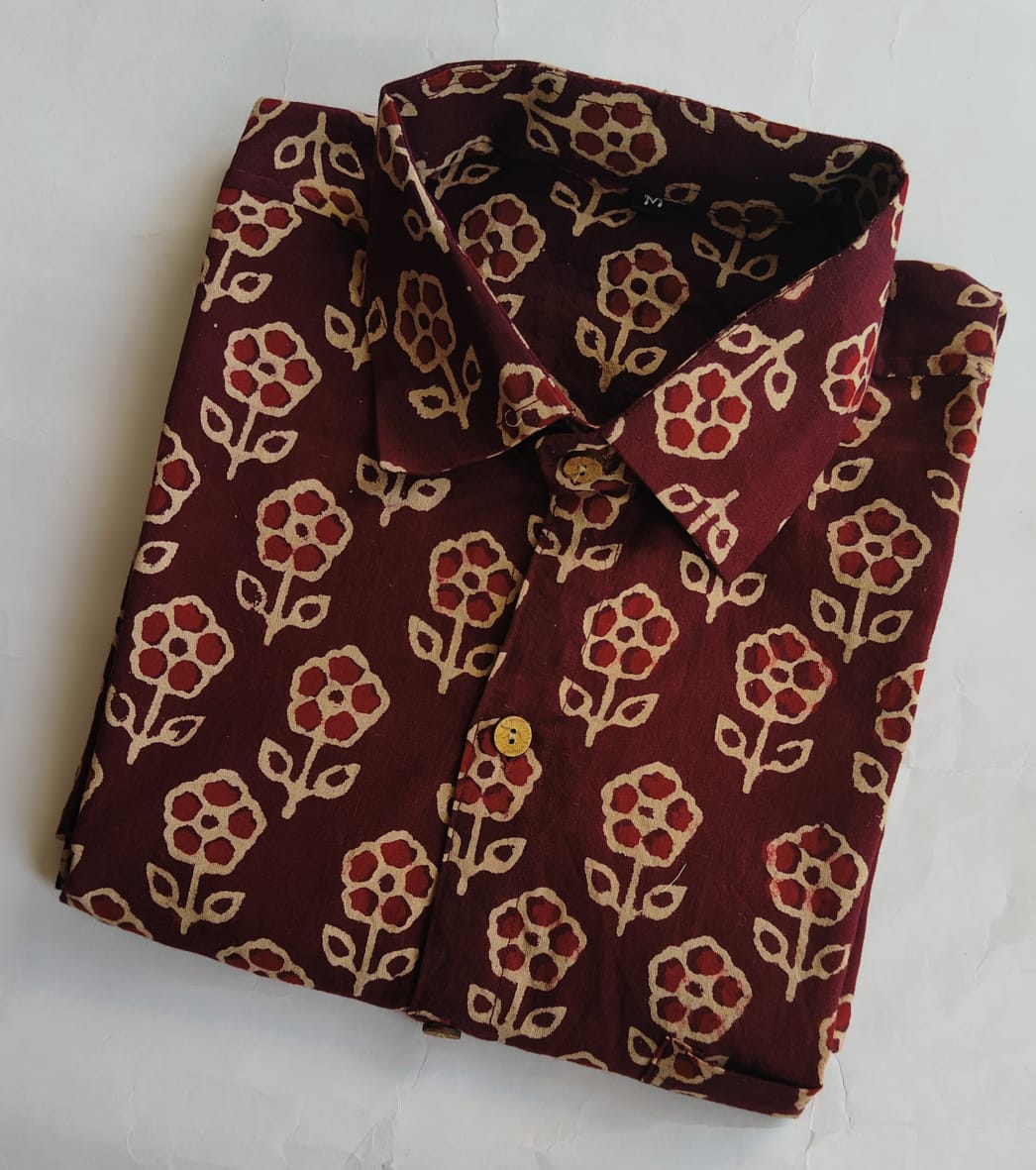 Pure Cotton Men's Half Sleeves Shirt