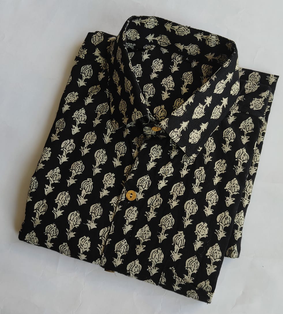 Pure Cotton Men's Half Sleeves Shirt