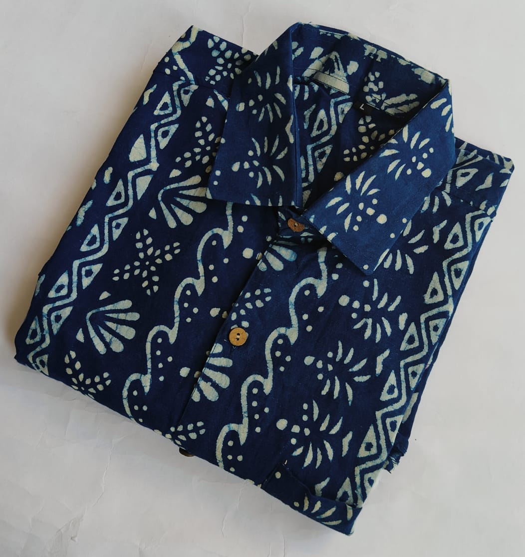Pure Cotton Men's Half Sleeves Shirt