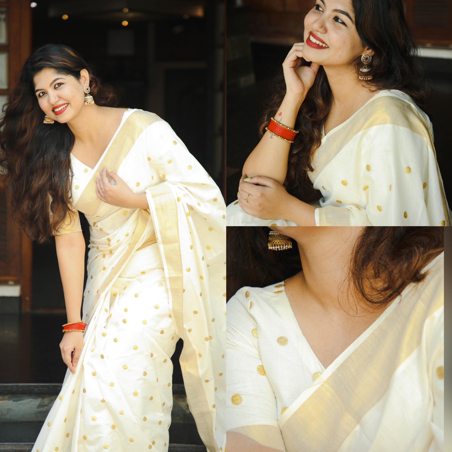 Small polka saree