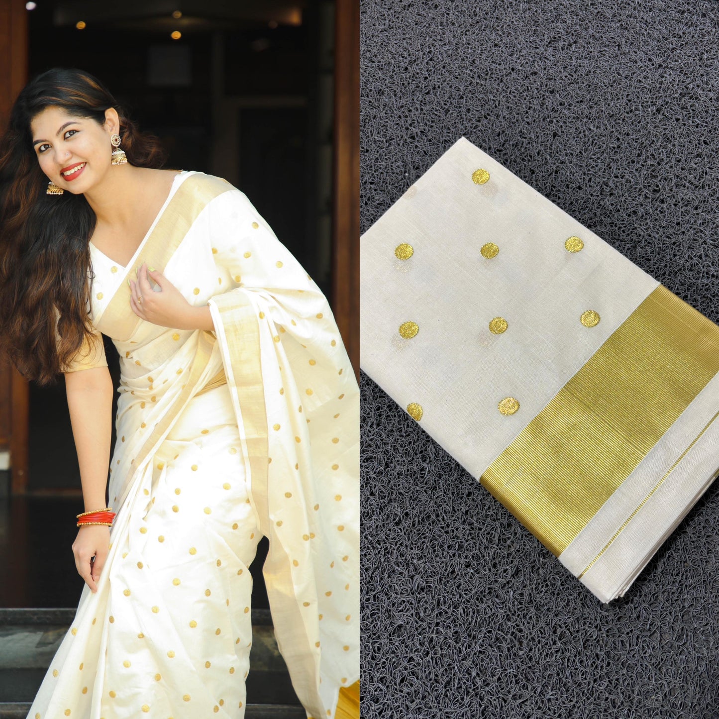 Small polka saree