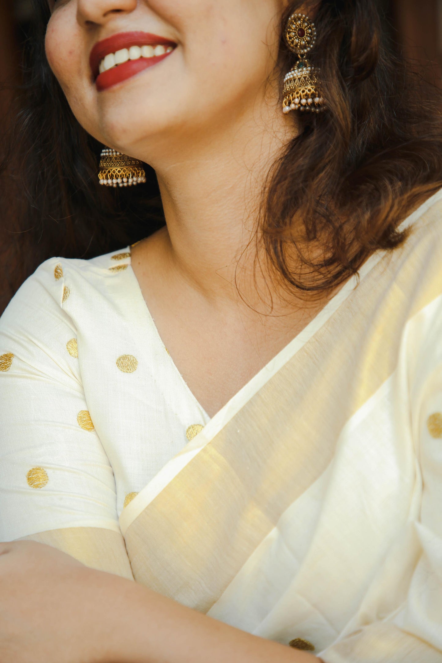 Small polka saree
