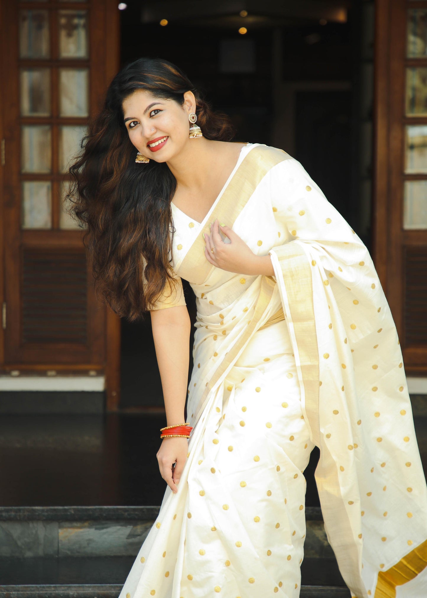 Small polka saree