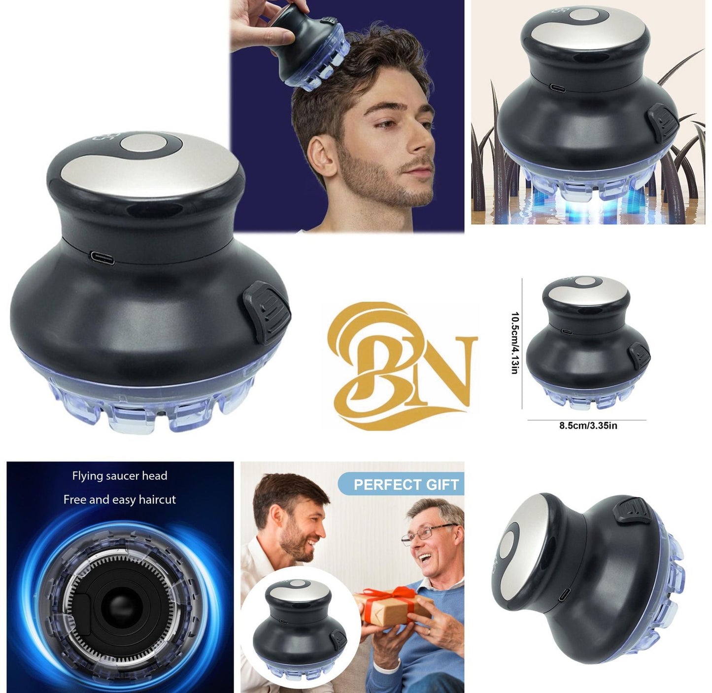 Men'S Haircut, Self-Service Haircut Tool, Innovative UFO Flying Saucer Hairdresser