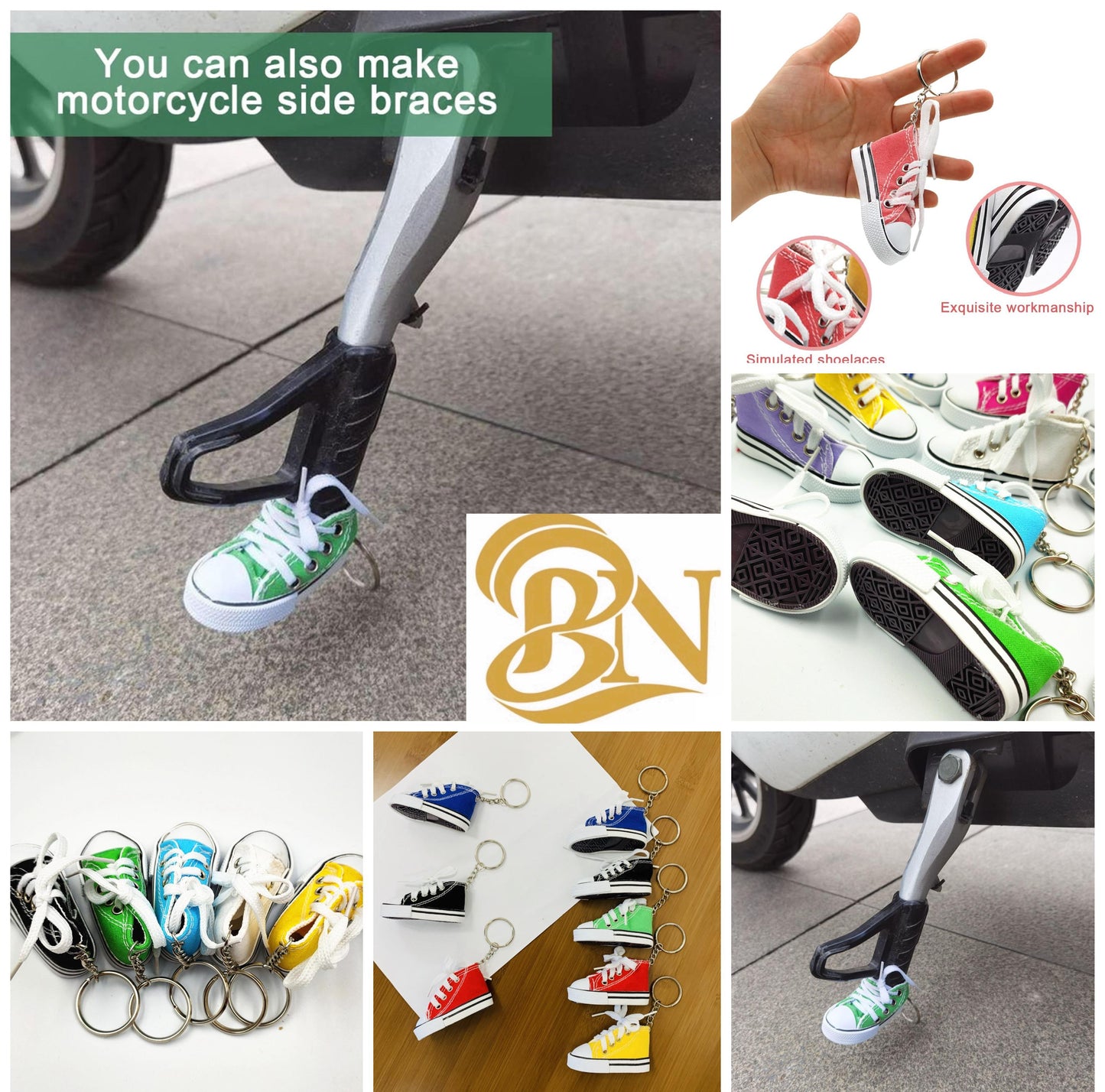 Creative Tripod Cover for Motorcycle Bicycle Side Shoe Shape