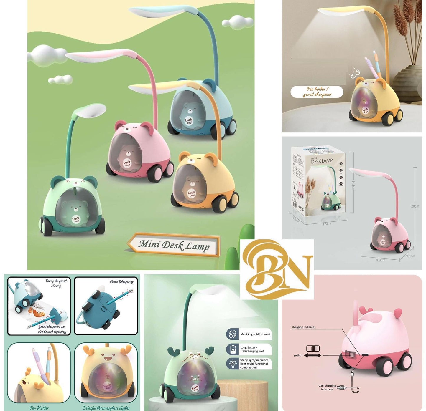 Cute Cartoon Desk Lamps for Study Table
