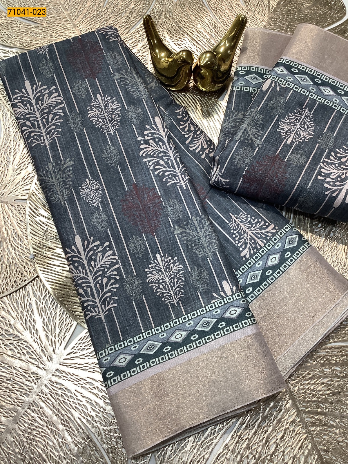 Mulmul Linen Silk saree