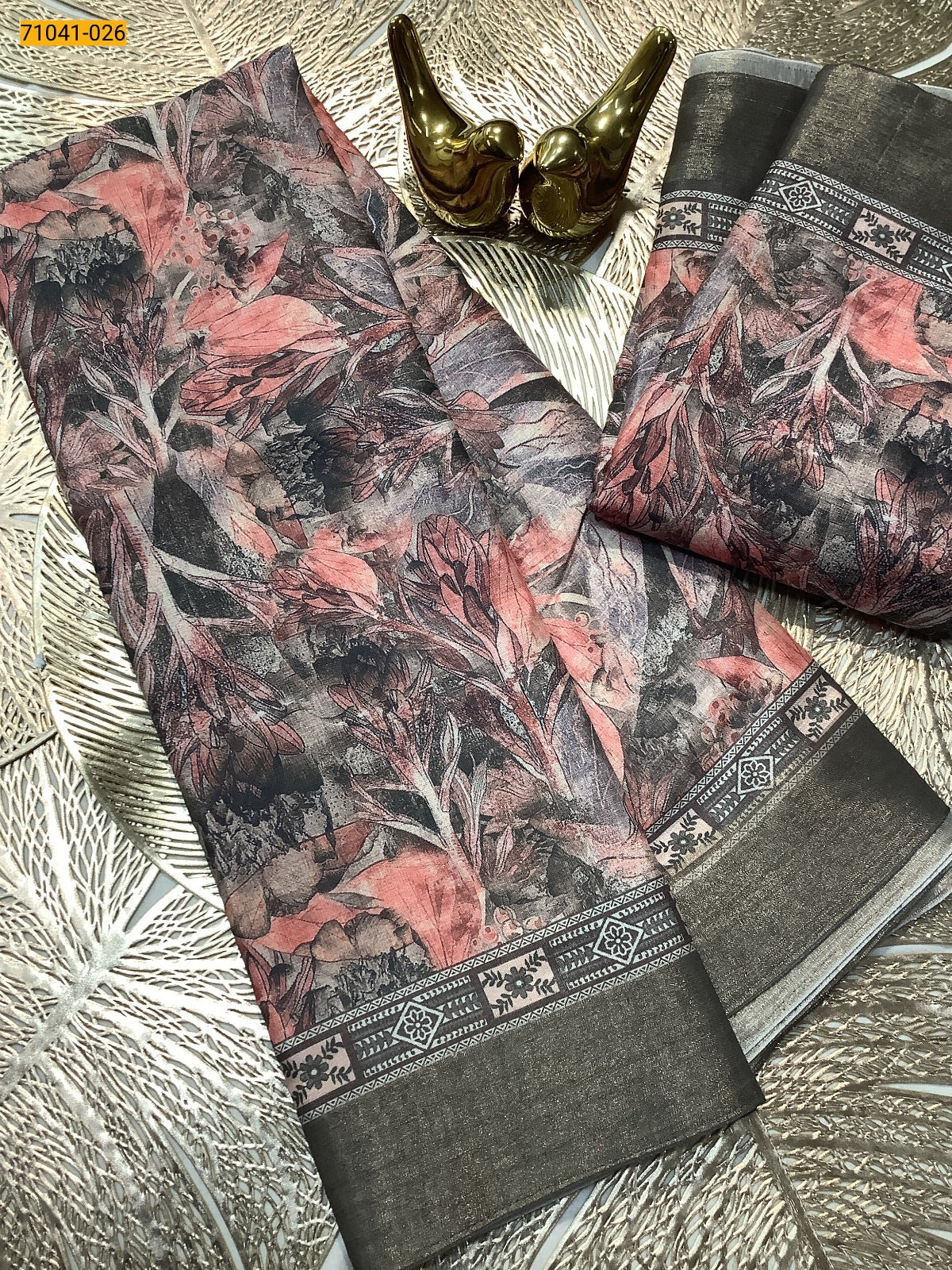 Mulmul Linen Silk saree