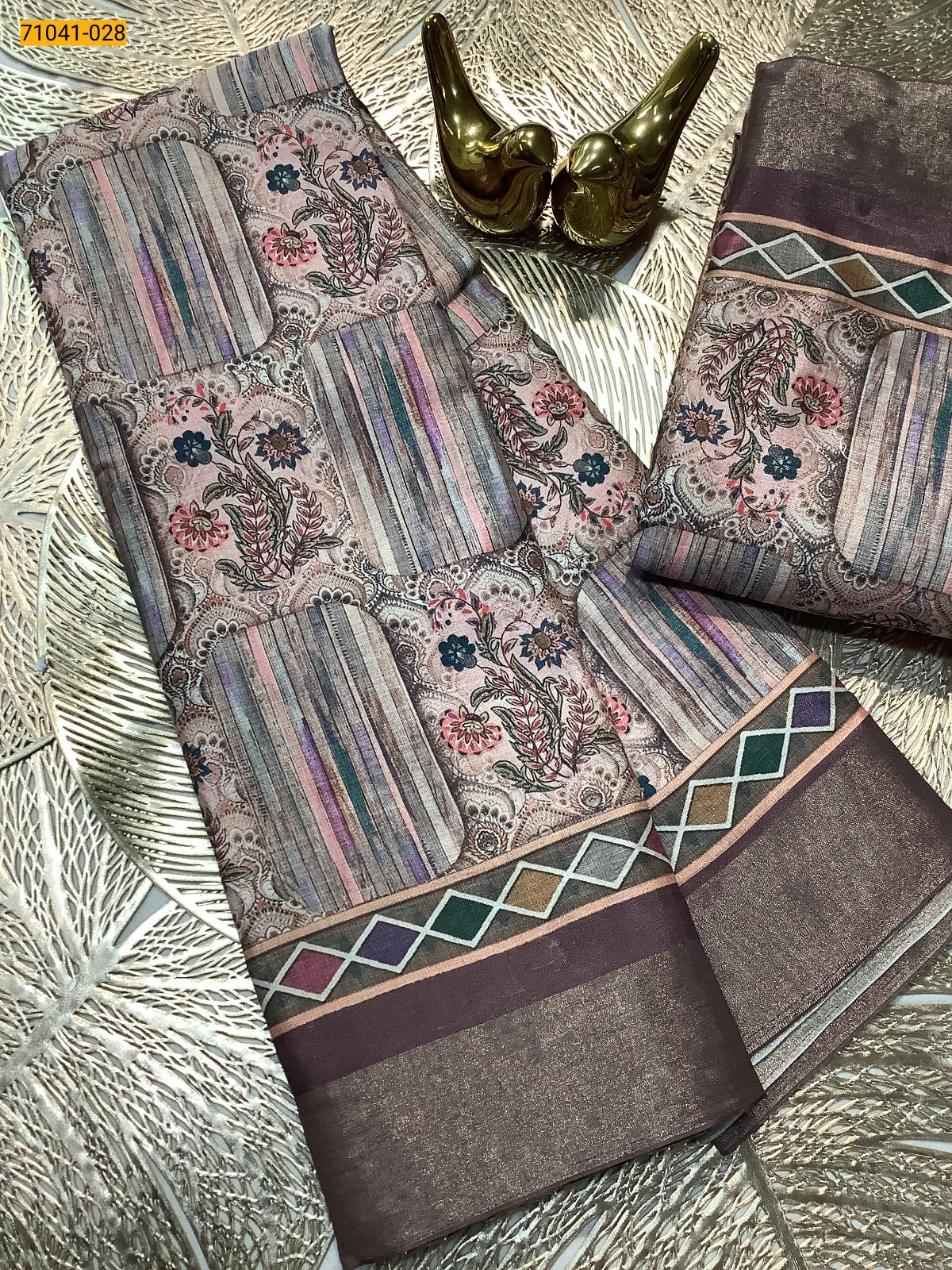 Mulmul Linen Silk saree