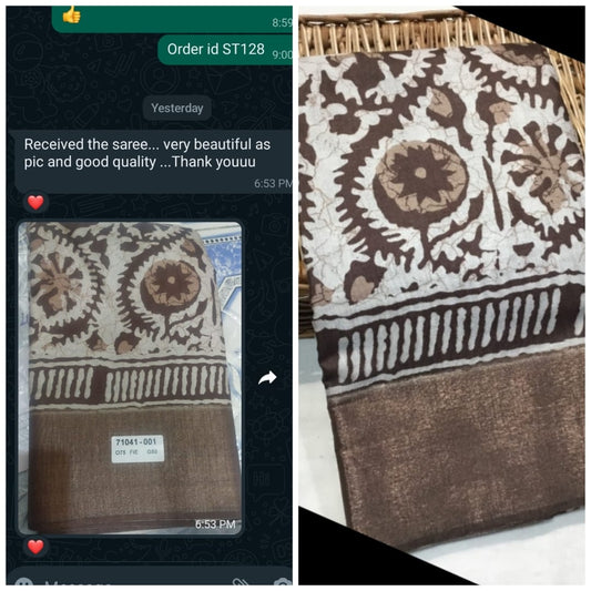 Mulmul Linen Silk saree