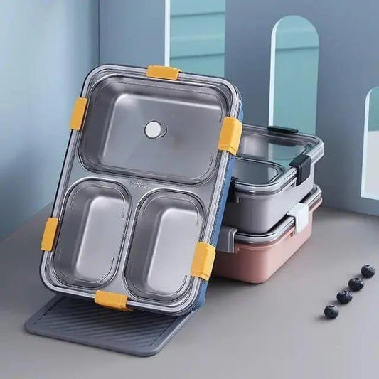 Stainless Steel 3 Compartments Lunch Box