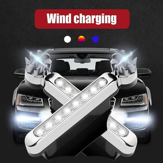 2 Pieces Car Wind Powered Light