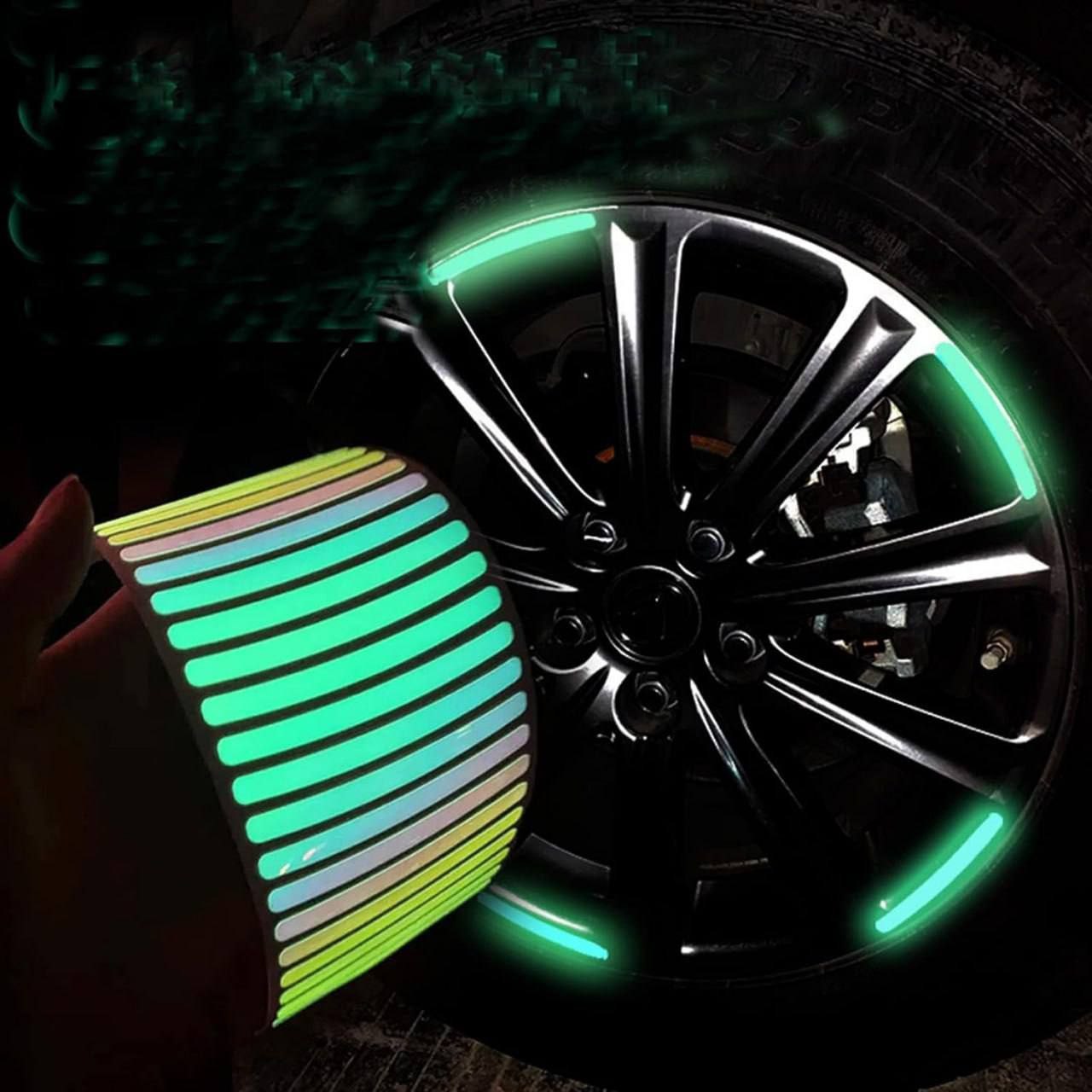 20PCS Reflective Car Wheel Sticker | 20PCS Car Wheel Sticker