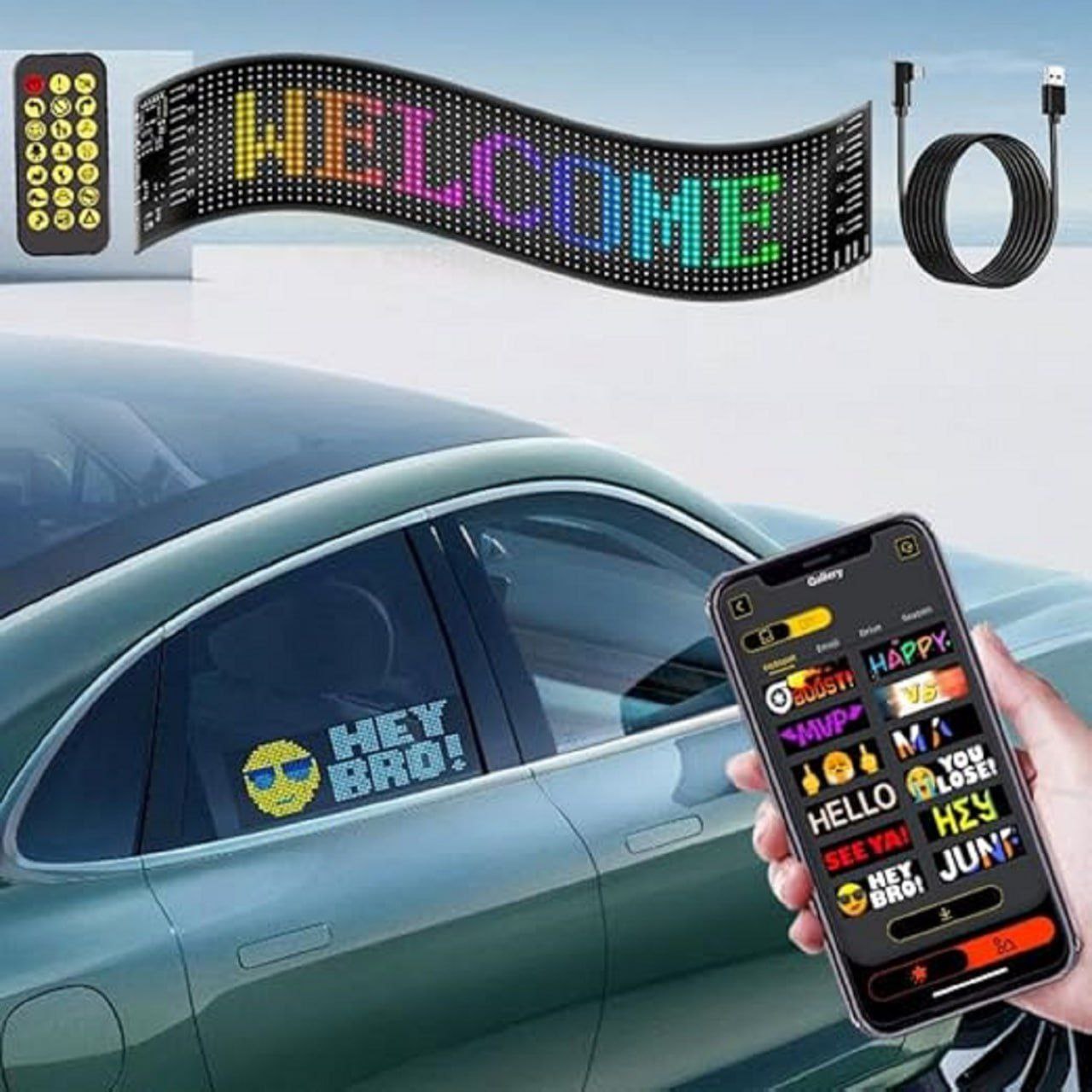 Car Led Matrix Panel | DIY Customizable LED Matrix Panel Display Led Screen