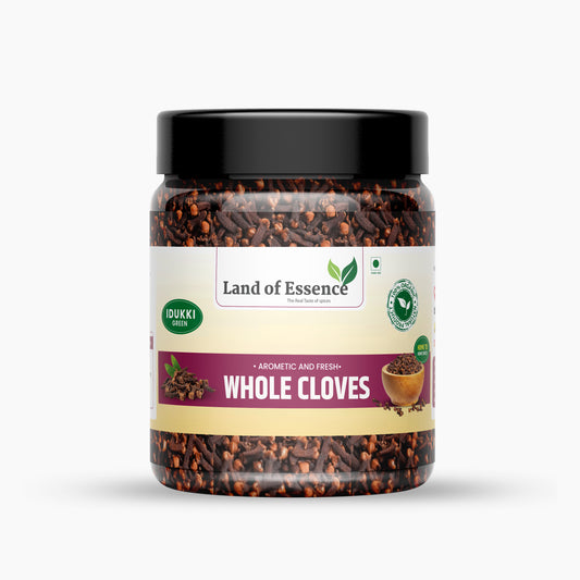 Land of Essence Organic Cloves Whole | Premium Laung Spice | 100% Natural & Aromatic