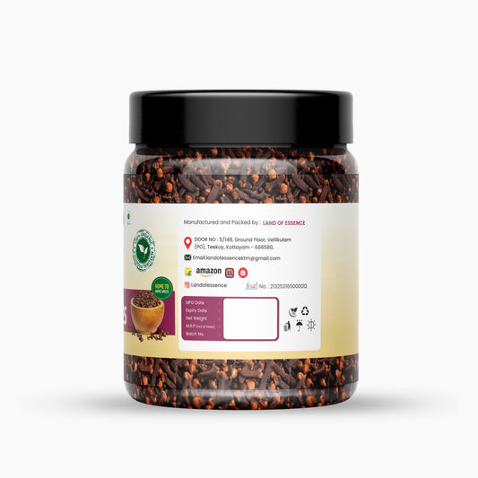 Land of Essence Organic Cloves Whole | Premium Laung Spice | 100% Natural & Aromatic