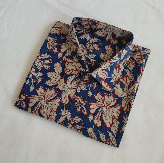 Pure Cotton Men's Half Sleeves Shirt