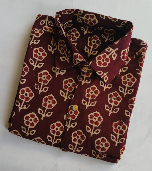 Pure Cotton Men's Half Sleeves Shirt
