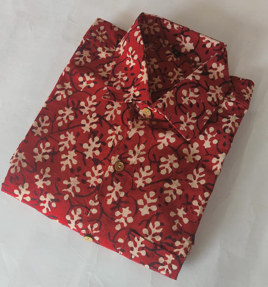 Pure Cotton Men's Half Sleeves Shirt