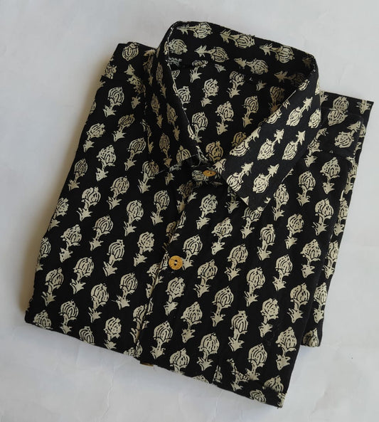 Pure Cotton Men's Half Sleeves Shirt