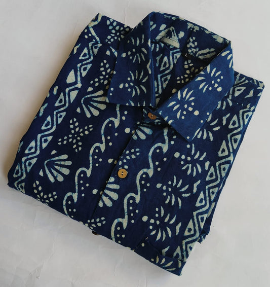 Pure Cotton Men's Half Sleeves Shirt