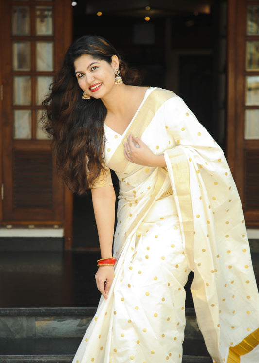 Small polka saree