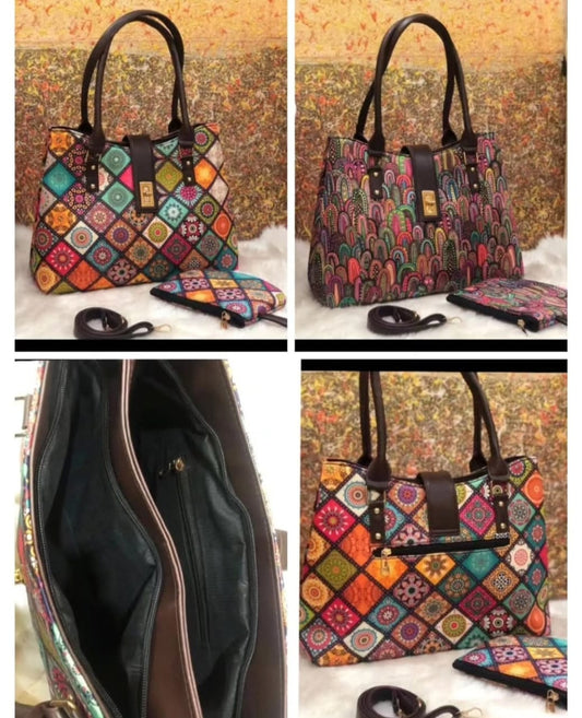 Python Tote cum sling Bag