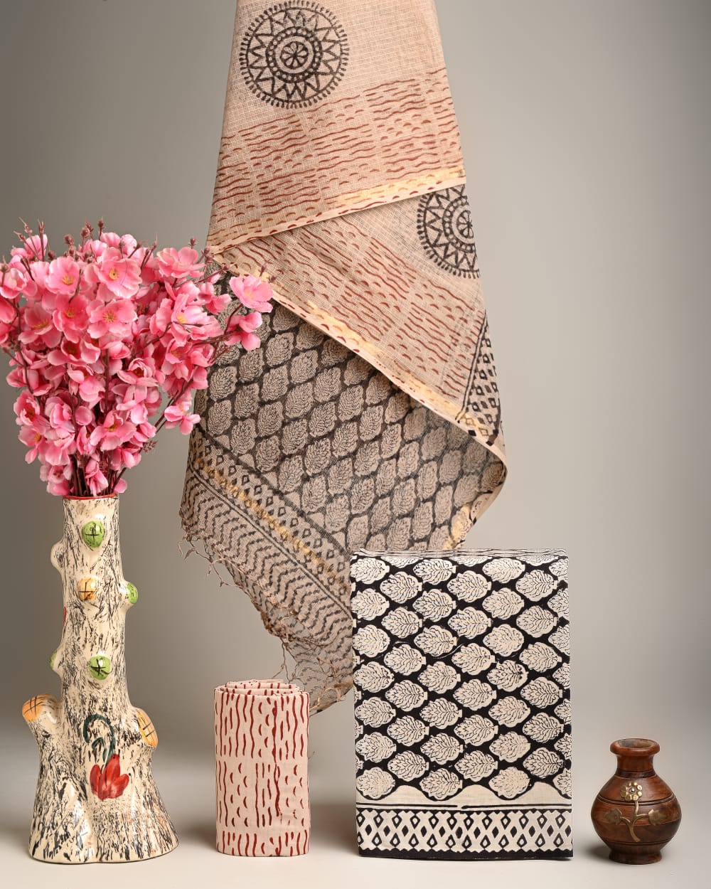 Dress Material -Pure Cotton Suit with Kota Doria Dupatta