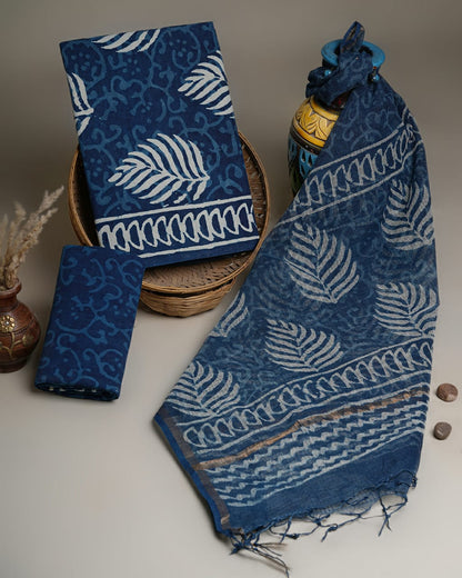 Dress Material -Pure Cotton Suit with Kota Doria Dupatta