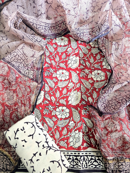 Dress Material -Pure Cotton Suit with Kota Doria Dupatta