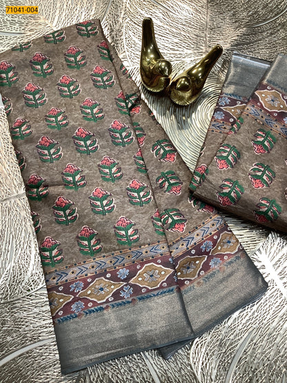Mulmul Linen Silk saree