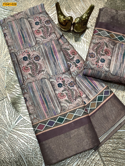 Mulmul Linen Silk saree