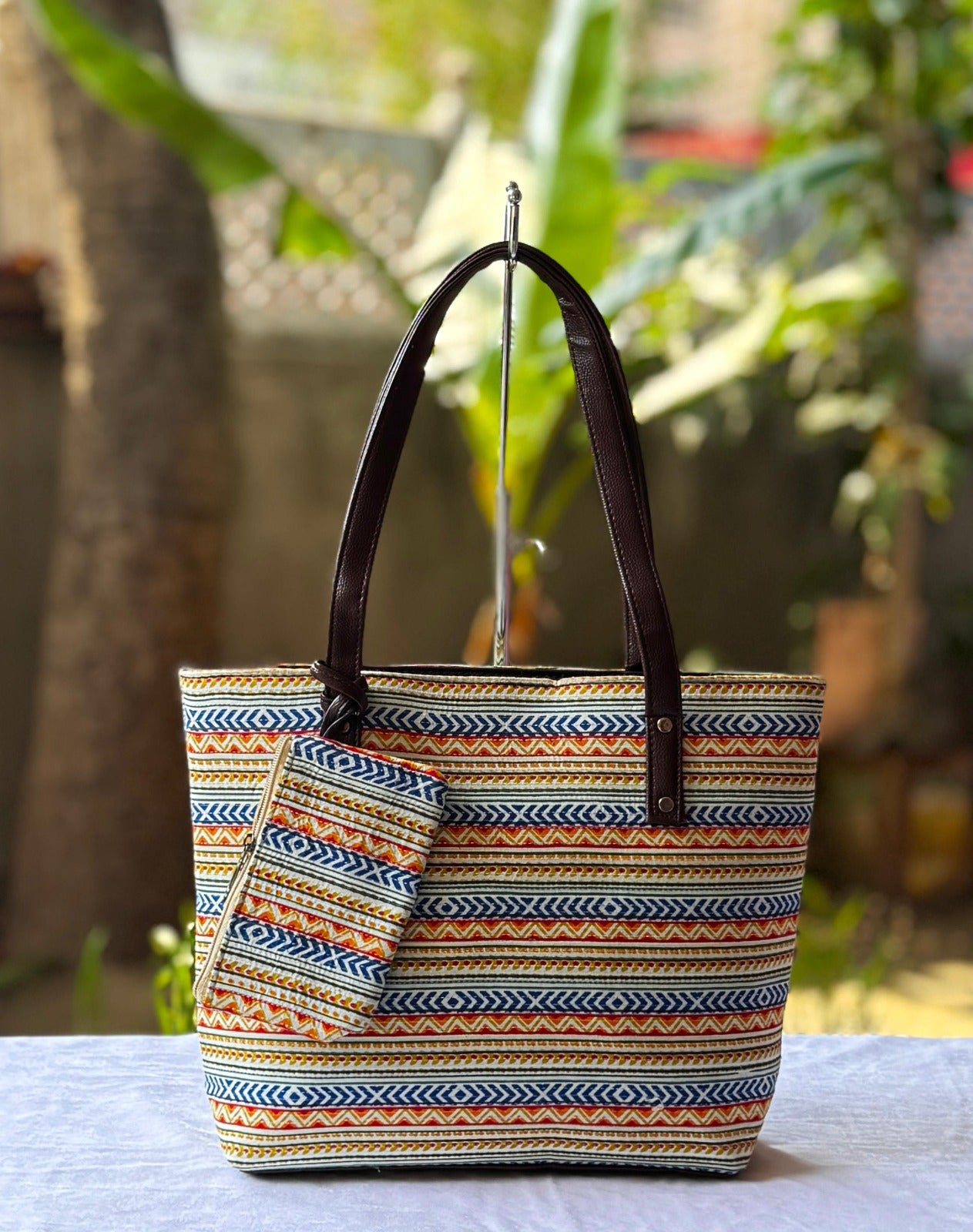 Ikkat Tote Bag