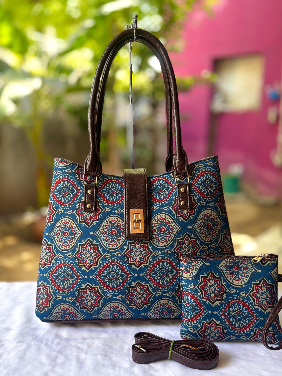 Python Tote cum sling Bag