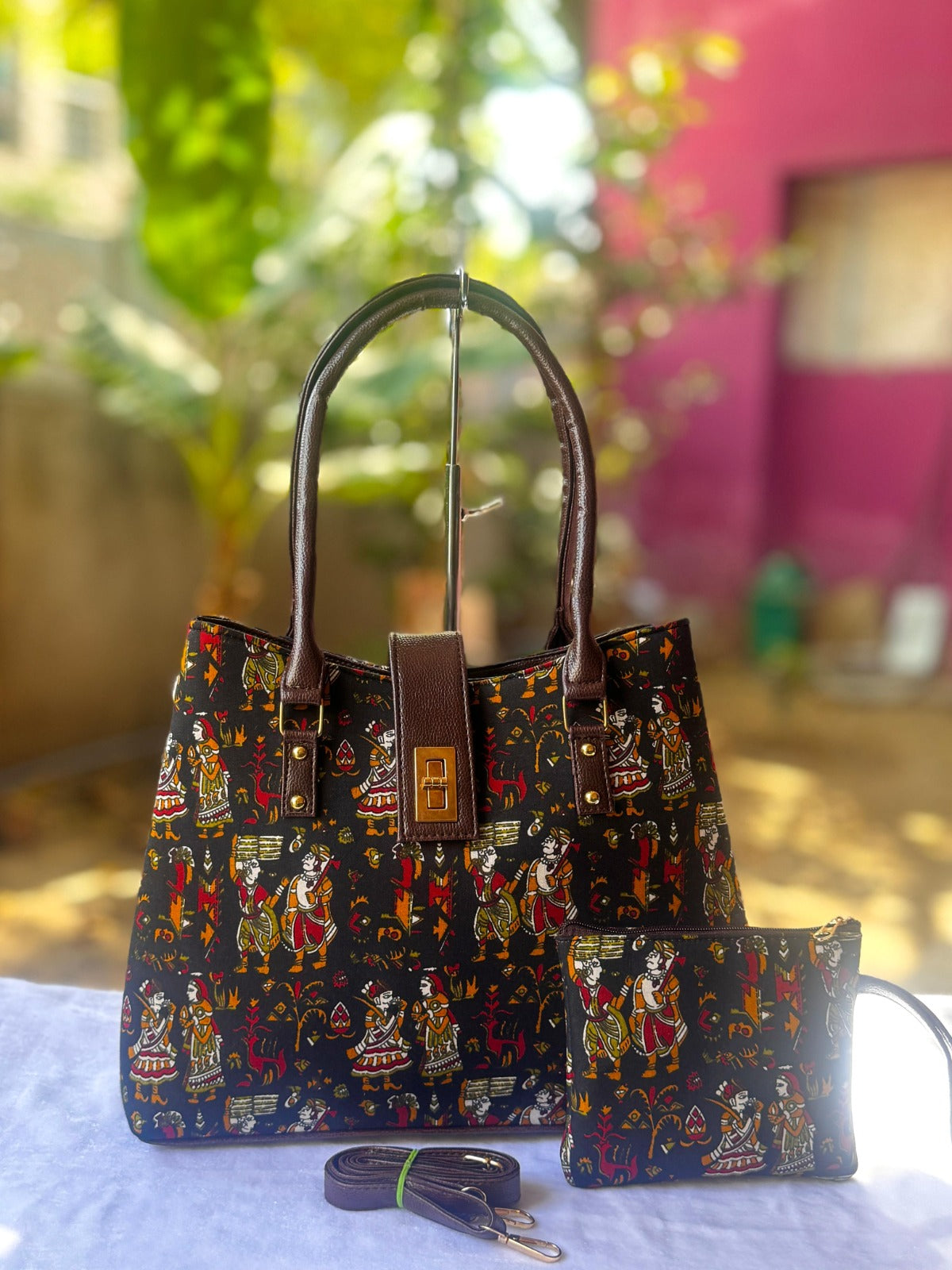 Python Tote cum sling Bag