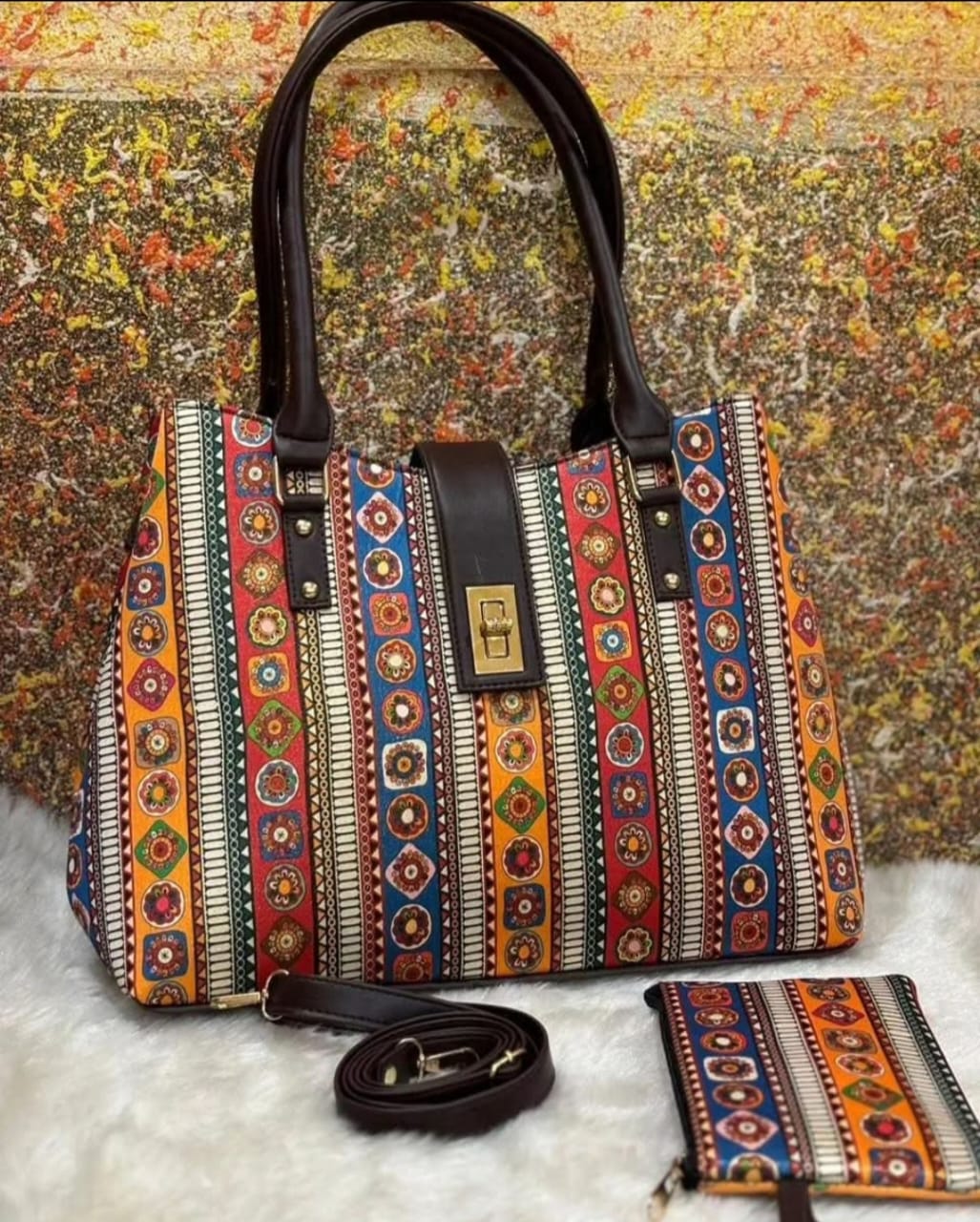 Python Tote cum sling Bag