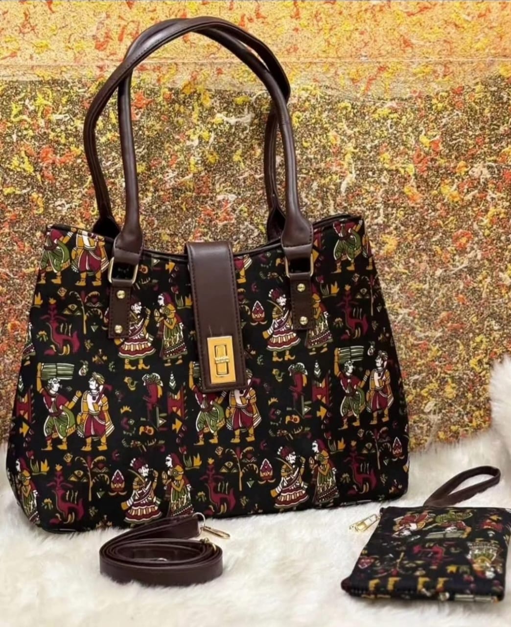 Python Tote cum sling Bag