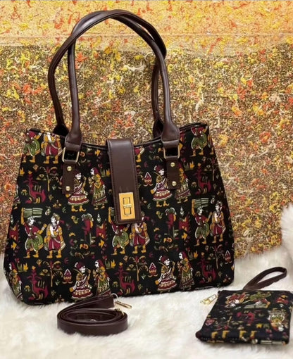 Python Tote cum sling Bag