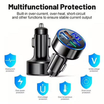 6 In 1 Car Charger | USB Car Charger