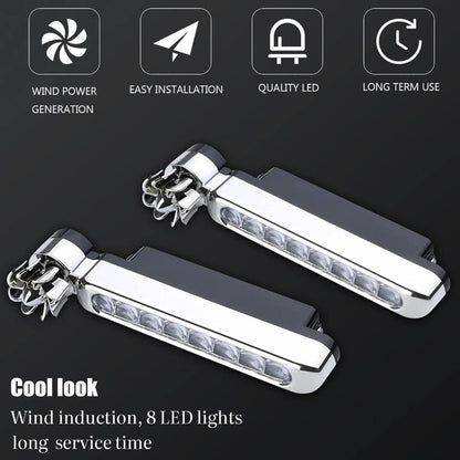 2 Pieces Car Wind Powered Light